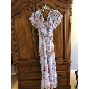 Floral off the shoulder dress